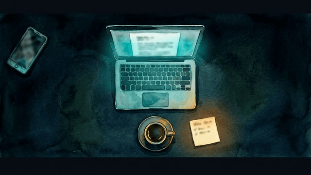 A person's workspace carefully arranged to reduce barriers to starting a task